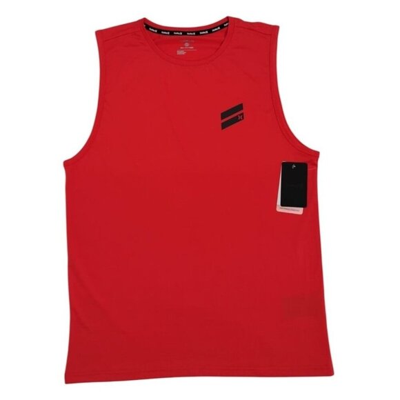 Hurley Mens Red Sleeveless Tank Top S Polyester Athletic Shirt With Logo, NWT - Picture 7 of 10